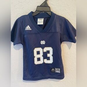 Adidas Navy Youth Football Jersey Notre Dame